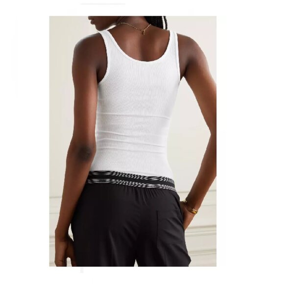 JAMES PERSE The Daily ribbed Supima cotton- tank white - Picture 2 of 2
